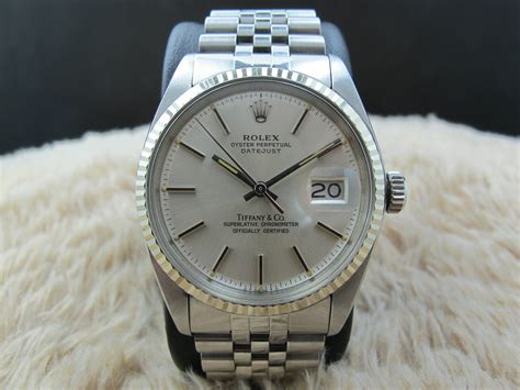 Rolex Datejust Silver Tiffany and Co. Dial 